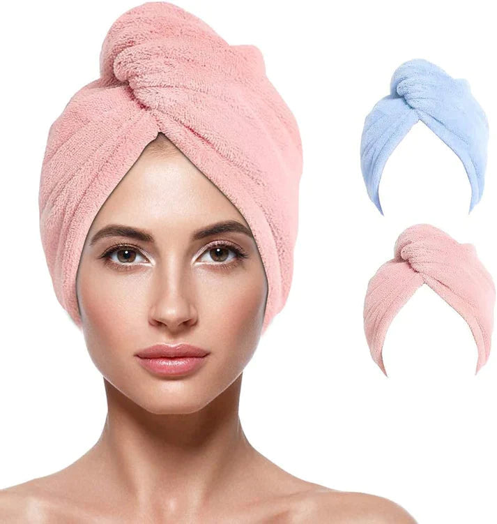 Hair Dryer Cap Towel For Ladies( PACK OF 2 )